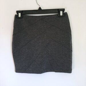 Papaya Gray Stretch Mini Skirt
